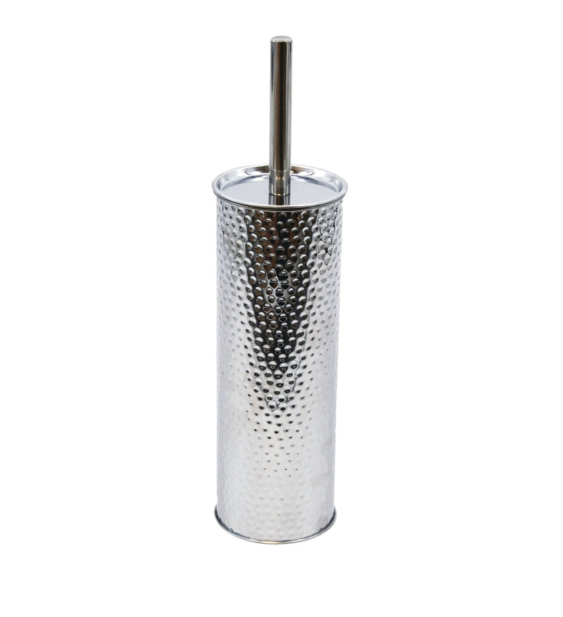For Living Stainless Steel Compact Long Reach Toilet Brush, Hammered Finish K7