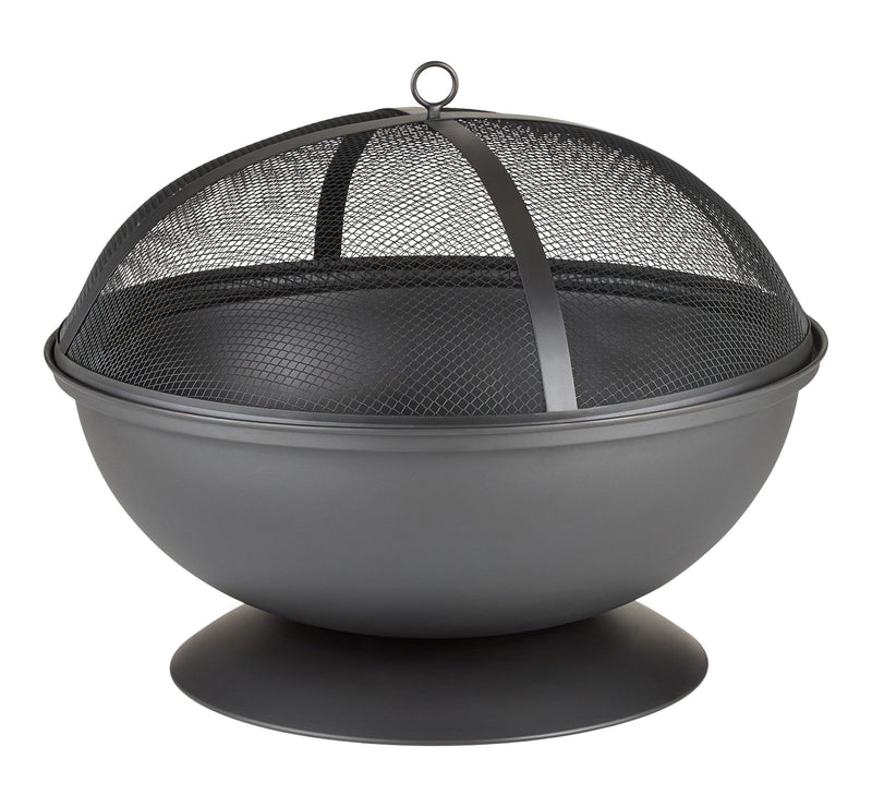 For Living Steel Round Wood Burning Fire Pit/Fireplace, Rust-Resistant, 25-in A2