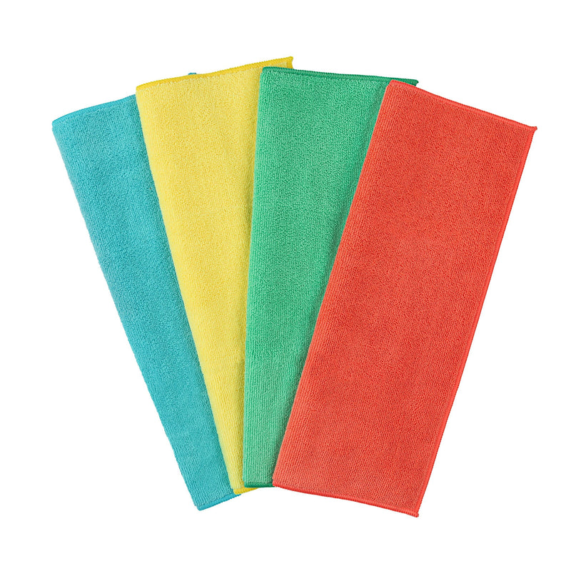 FRANK All-Purpose Machine Washable Microfibre Cloths, Various Colours, 4-pk S1