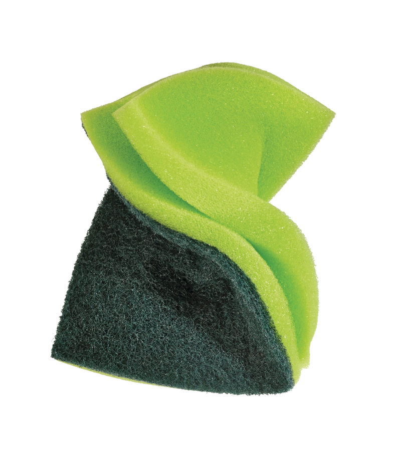 FRANK Heavy-Duty Dual Side Scrub Sponge & Pad, 6-pk Y4