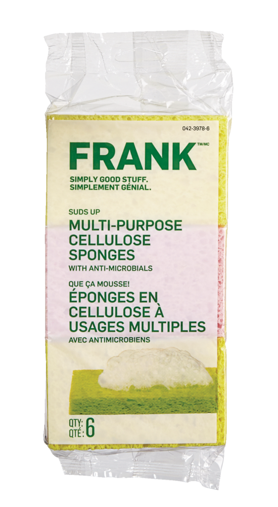 FRANK Multi-Purpose Cellulose Sponge, 6-pk T5