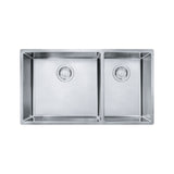 Franke 18-Gauge Stainless Steel Double Sink, 31x18-in