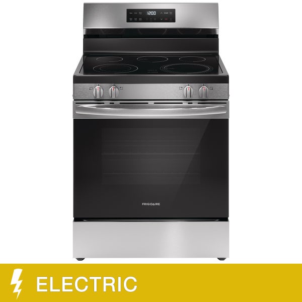 Frigidaire 30 in 5.3 cu ft. Electric Freestanding Range with EvenTemp Cooktop Q8