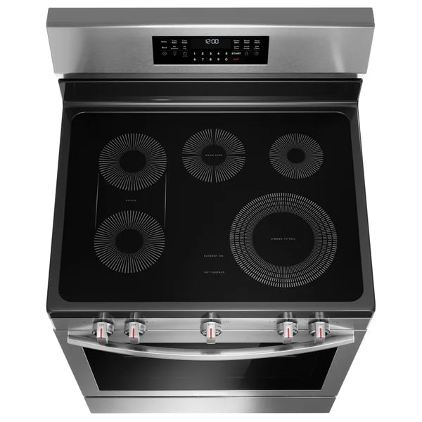 Frigidaire Gallery 30 in 5.3 cu ft. Stainless Steel Electric 5-Burner Range with Total Convection I2