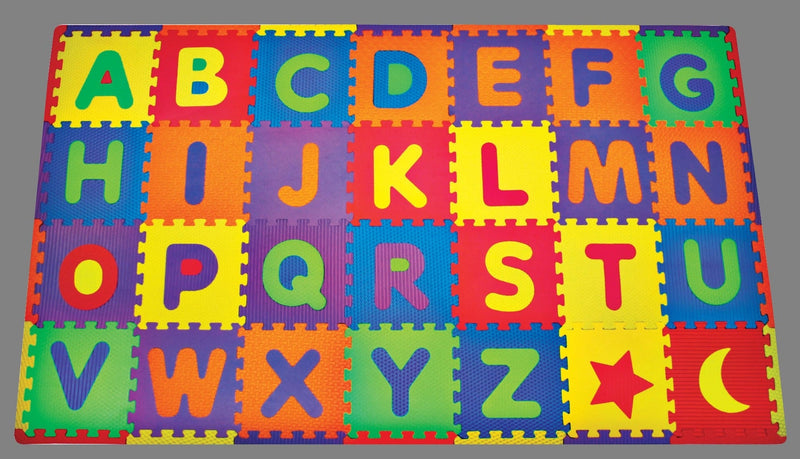 Funplay Pop-Out Alphabet Play Floor Mat, 78-pc, 7 x 4-ft, Ages 2+ V6