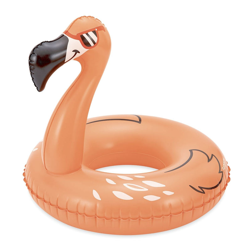 Funsicle Flaming Flamingo Inflatable Pool Swim Ring/Tube, 33-in L5