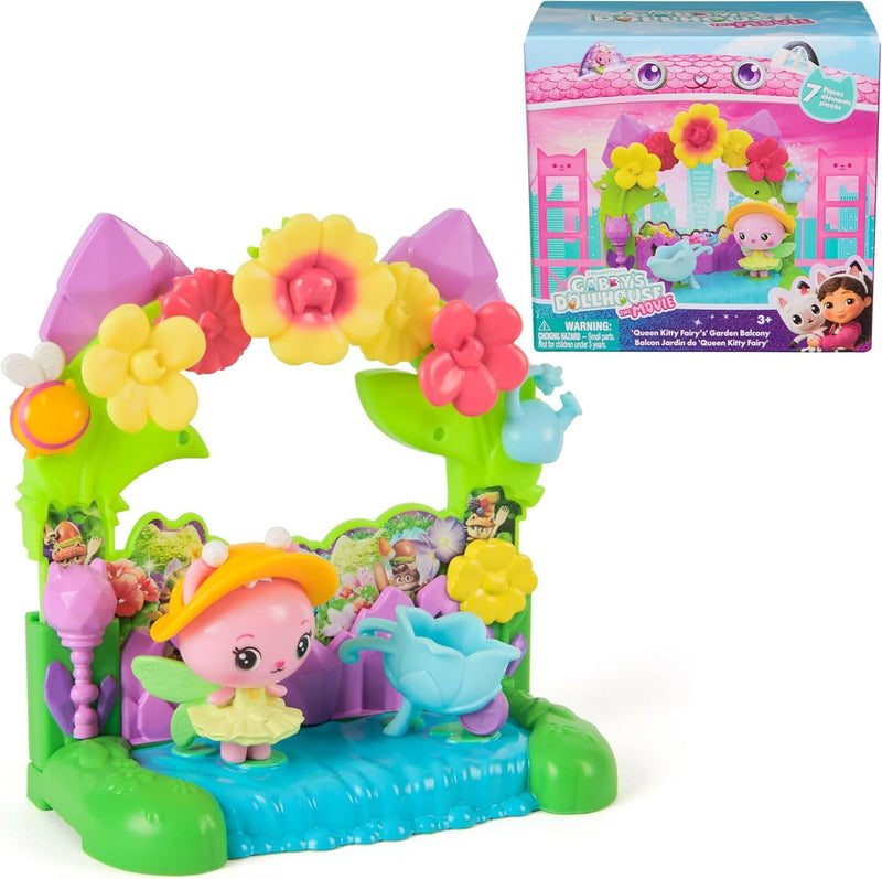 Gabby's Dollhouse Licensed Balcony Playset for Ages 3+ W0