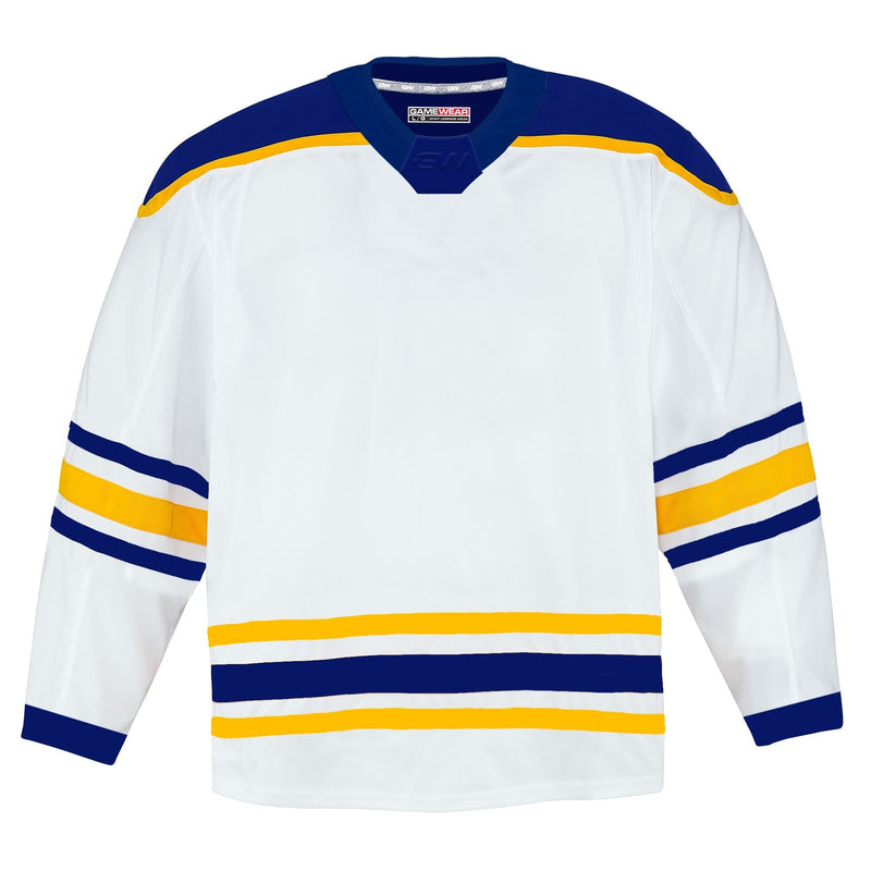 Gamewear 8500 Pro Team Hockey Jersey, Senior, Buffalo Sabres Away Colours, Various Sizes W0