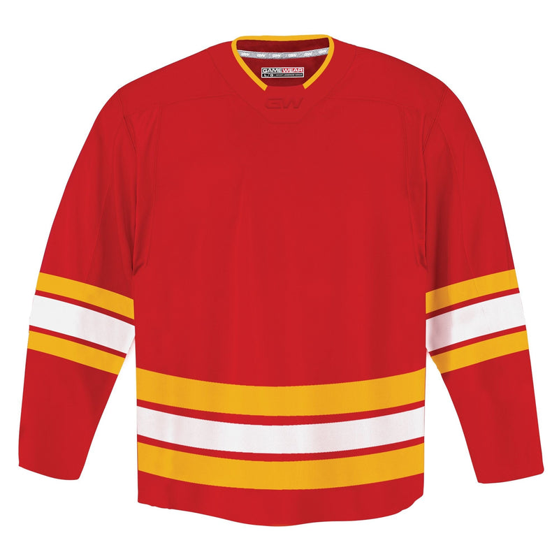 Gamewear 8500 Pro Team Hockey Jersey, Senior, Calgary Flames Home Colours, Various Sizes H1