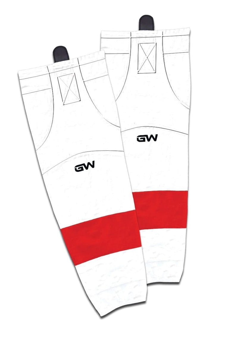 Gamewear 8500 Pro Team Performance Hockey Socks, Detroit Red Wings Away Colours, Assorted Sizes V3