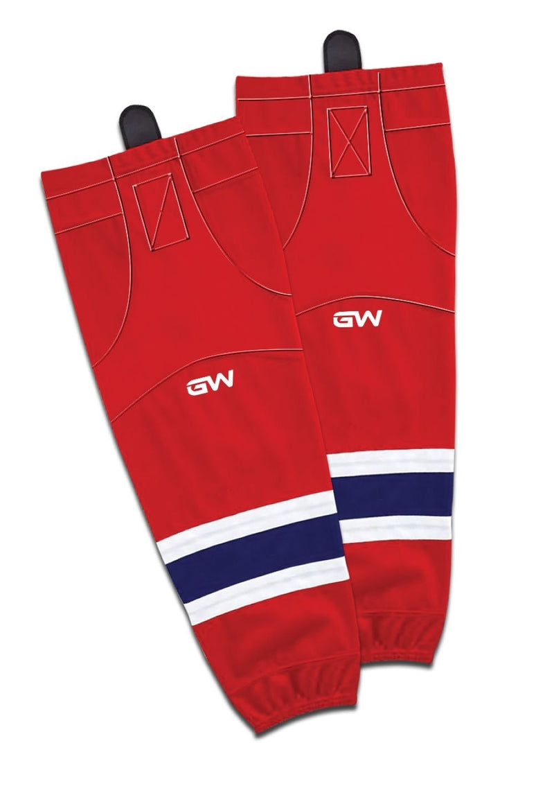 Gamewear 8500 Pro Team Performance Hockey Socks, Montreal Canadiens Home Colours, Assorted Sizes L1