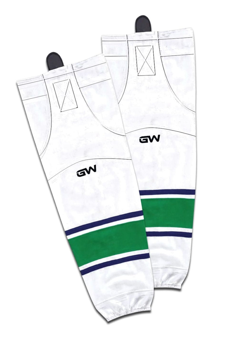 Gamewear 8500 Pro Team Performance Hockey Socks, Vancouver Canucks Away Colours, Assorted Sizes O0