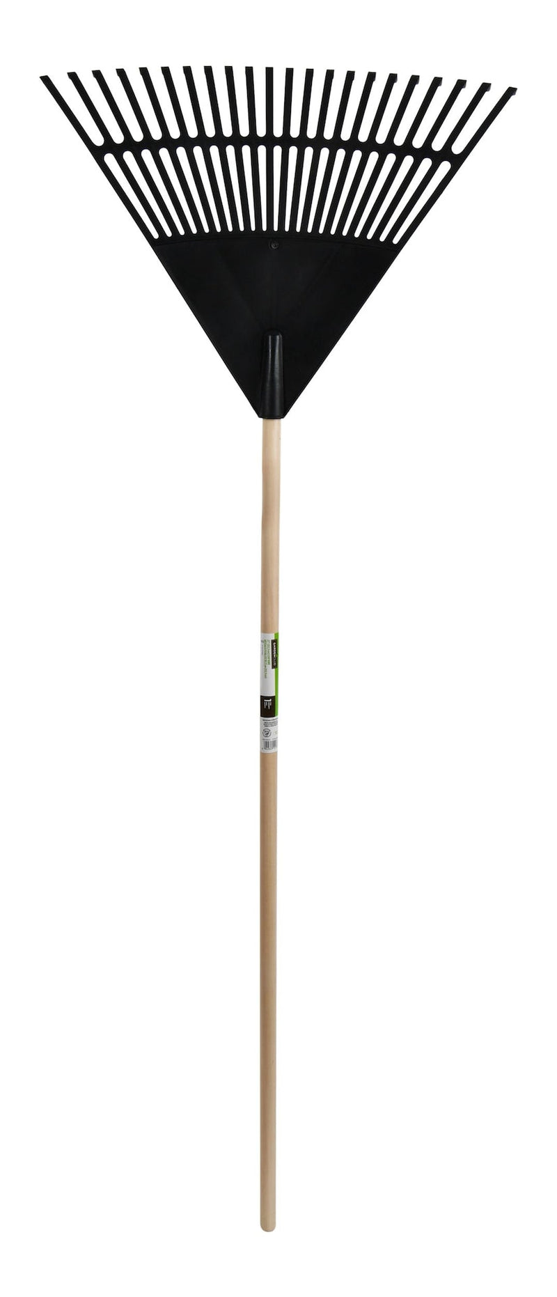 Garden Club 22-in Wide Poly 22-Tine Leaf Rake, 59-in Hardwood Shaft R2