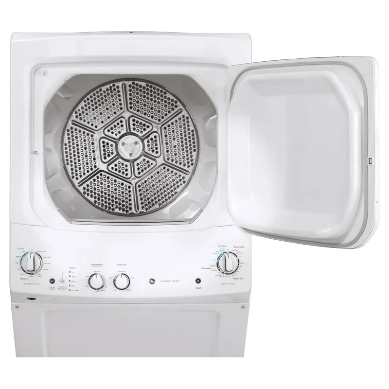 GE White 27 in. 4.4 cu. ft. Washer and 5.9 cu. ft. Dryer Laundry Centre P8