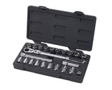 GearWrench Pass-Thru 3/8-in Drive Socket Set 23-pc, SAE/Metric