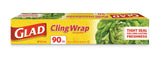 Glad Cling Wrap Food Plastic Wrap, 295-ft