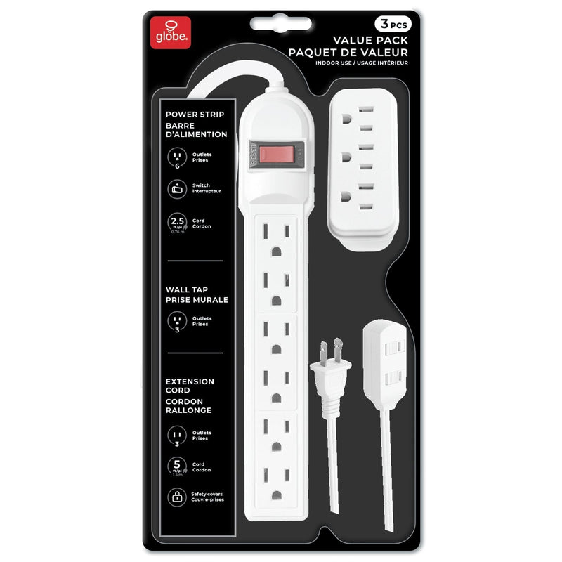 Globe 3-Piece Indoor Electrical Value Pack V1