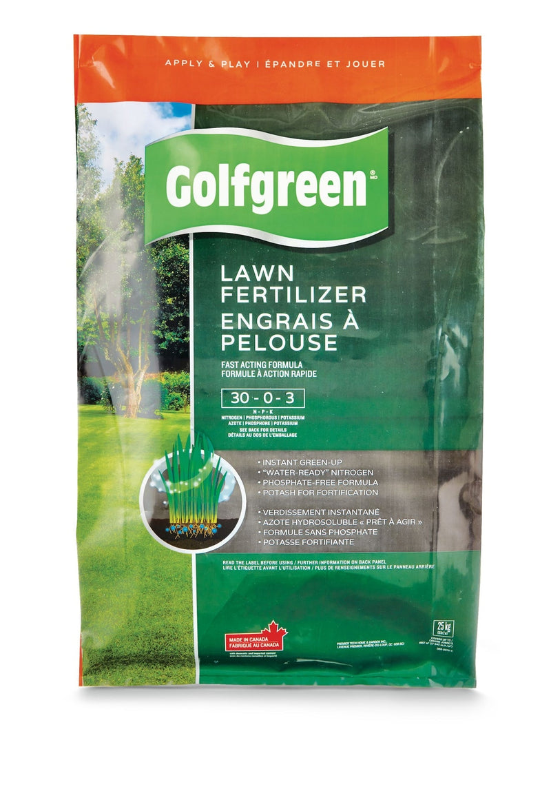 Golfgreen Lawn Fertilizer, 30-0-3, 25-kg J1