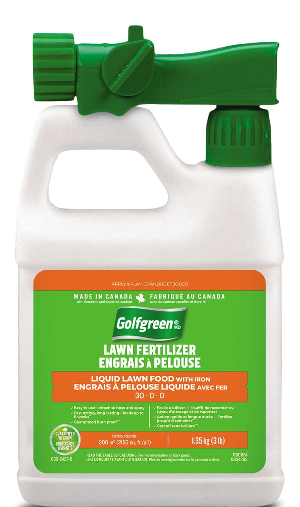 Golfgreen Liquid Lawn Fertilizer, 30-0-0, 1.35-kg H8