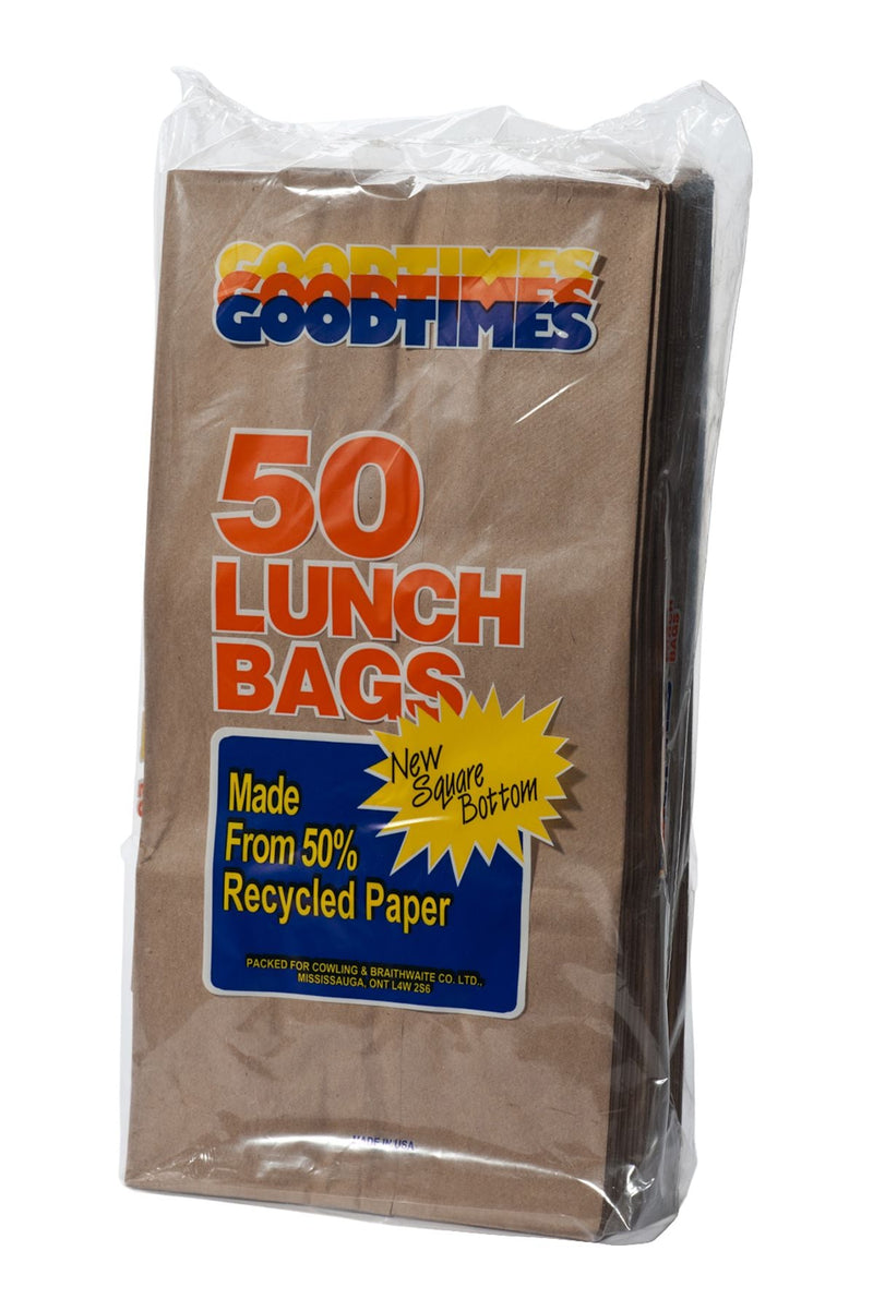 Goodtimes Paper Lunch Bags, 1.88-L, 50-pk R9