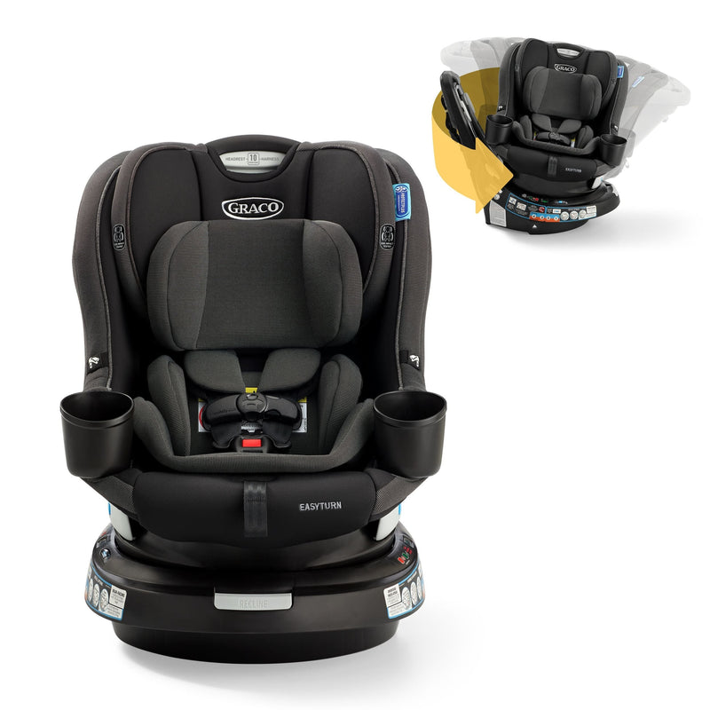 Graco EasyTurn 360 Rotating 2-in-1 Convertible Car Seat, Rear and Forward Facing, Cyran L5