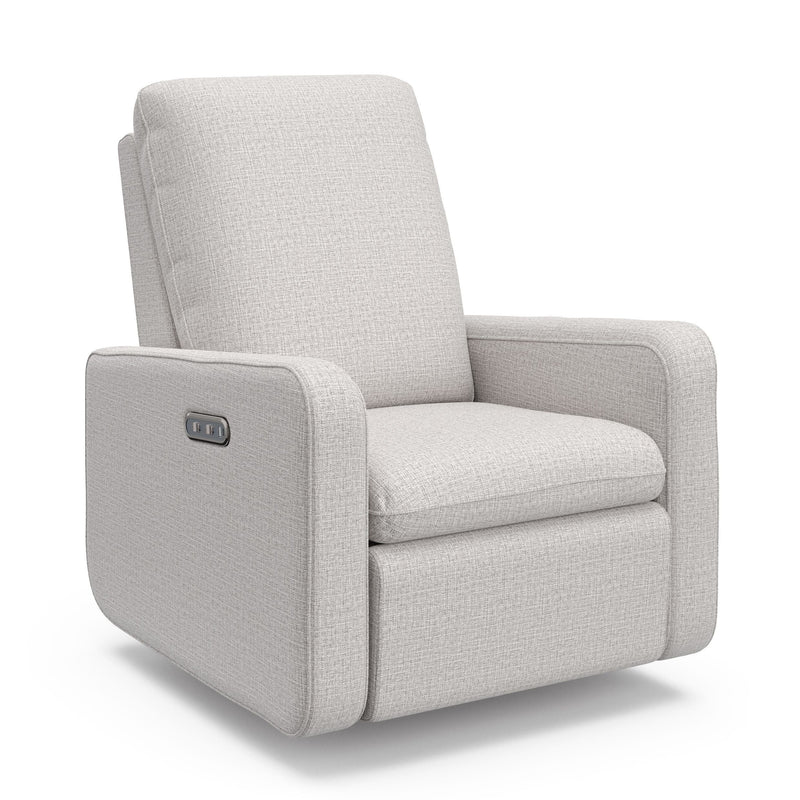 Graco Teddi 1-USB-A/1-USB-C Steel Basketweave Power Recliner & Swivel Glider D6