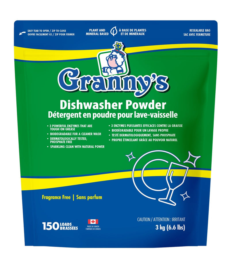 Granny's Dishwasher Powder, Fresh Citrus, 80-Loads, 3-kg S3