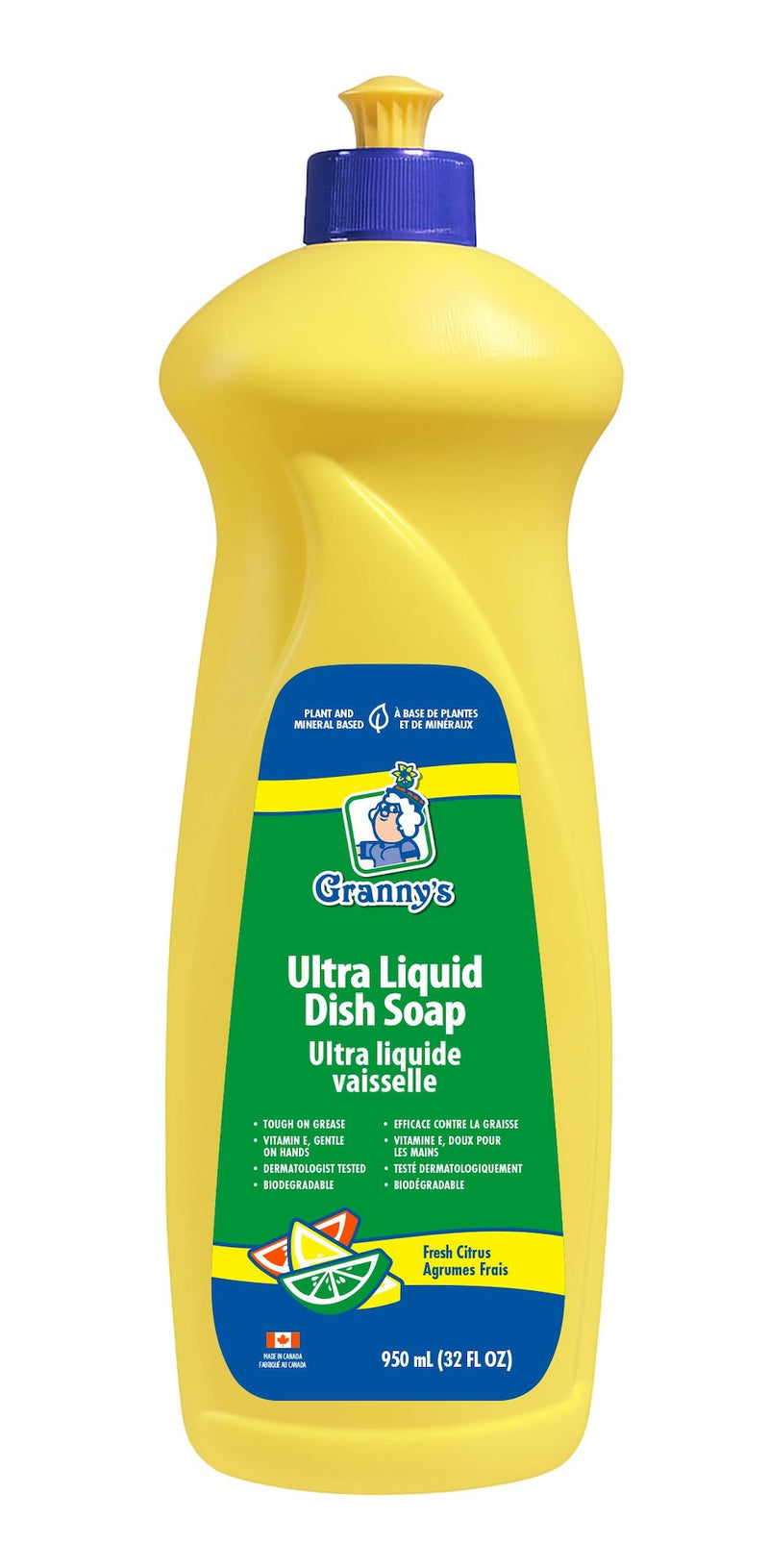 Granny's Ultra Liquid Dish Soap, Fresh Citrus, 950-mL J7
