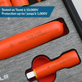 Gray Tools 42T Reversible Ratchet, 1000V Insulated, 3/8-in