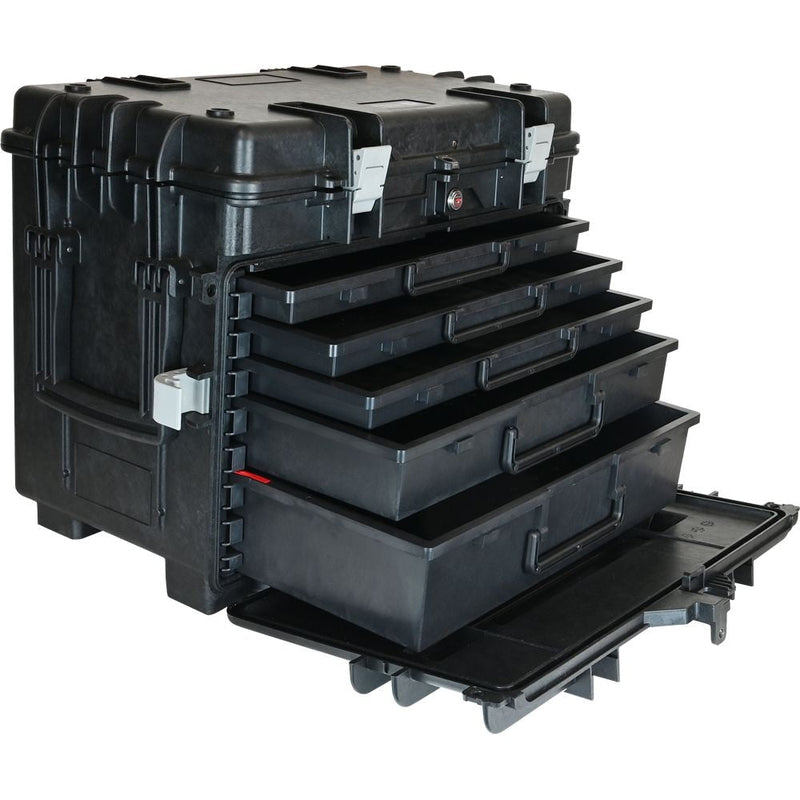 Gray Tools Mobile Tool Chest, 3 Small, 1 Medium & 1 Large Drawer, Black U3