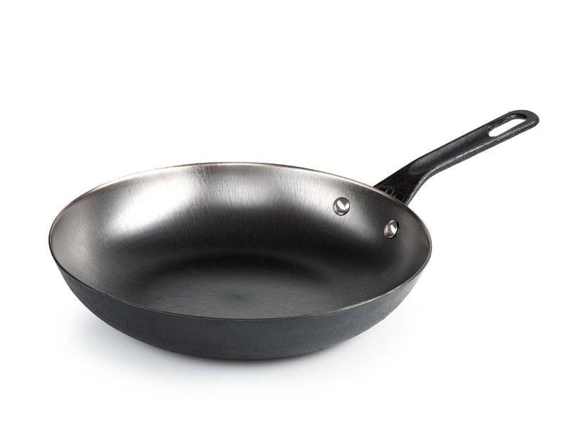GSI Outdoors Guidecast Cast Iron Outdoor Camping Frying Pan, 10-in, Black V8