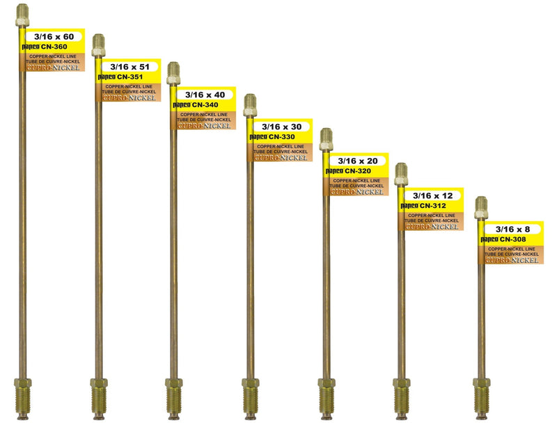 H. Paulin CN340 Copper Nickel Brake Line, Standard, 40 x 3/16-in Please make sure this part fits your need N9