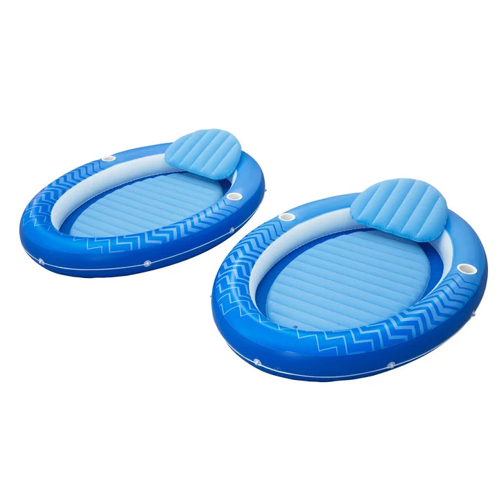 H20GO! Comfort Plush Cover Lounge Float, 2 pack J4