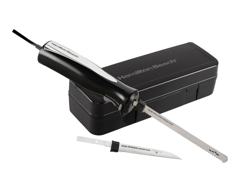 Hamilton Beach Carve 'n Set Electric Knife Set, Black Q3