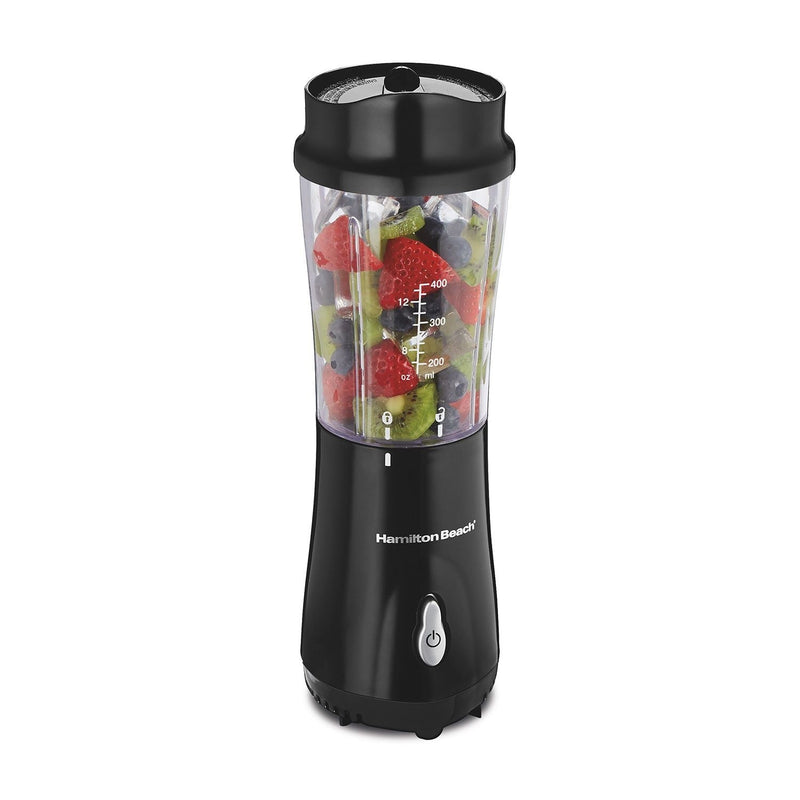 Hamilton Beach Personal Creations Single-Serve Blender with Travel Jar, Black, 414mL M6