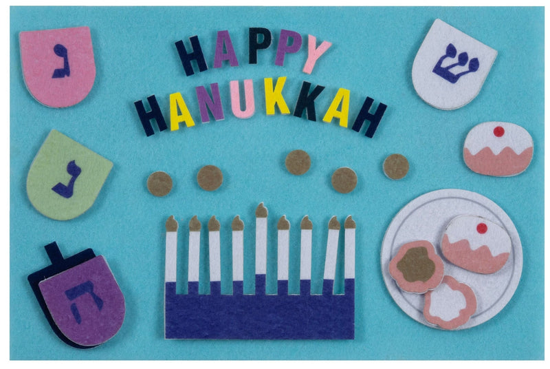 "Happy Hanukkah" Felt Interactive Activity Play Board Kit, 30-pc, for Hanukkah A2