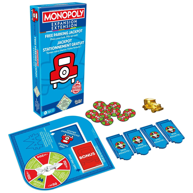 Hasbro Games Monopoly Free Parking Jackpot Expansion Pack for Classic Monopoly Game E3