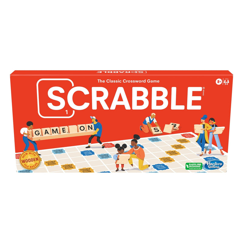 Hasbro Games Scrabble 2-4 Player Crossword Board Game, English, Ages 8+ U9