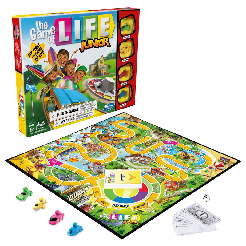 Hasbro Games The Game Of Life Junior 2-4 Player Board Game, English/French, Ages 5+ T9