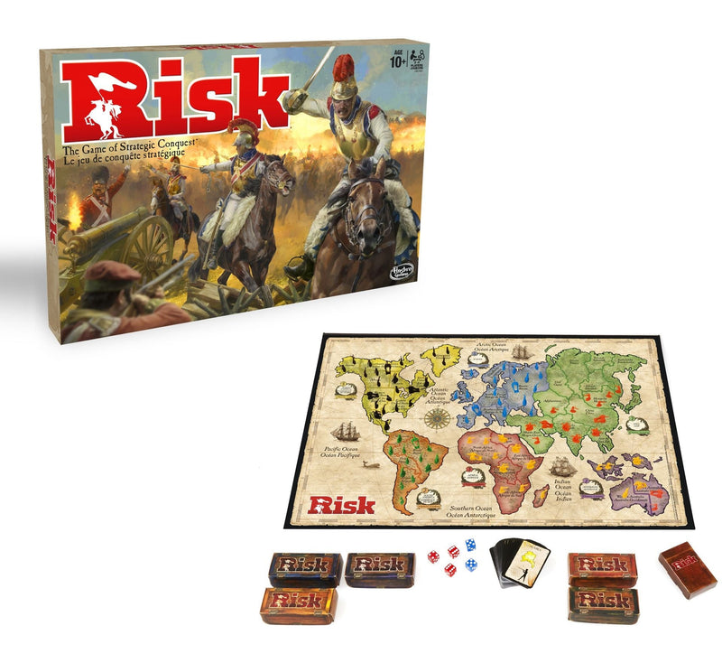 Hasbro Risk Strategy Board Game, Includes 12 Secret Missions, Ages 10+ J8