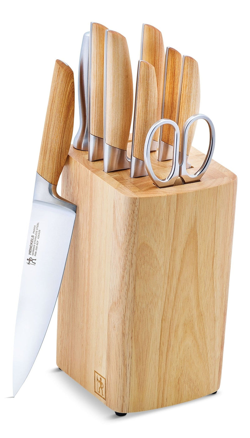 Henckels Pakka Knife Block Set with Wood Handle, 10-pc M4