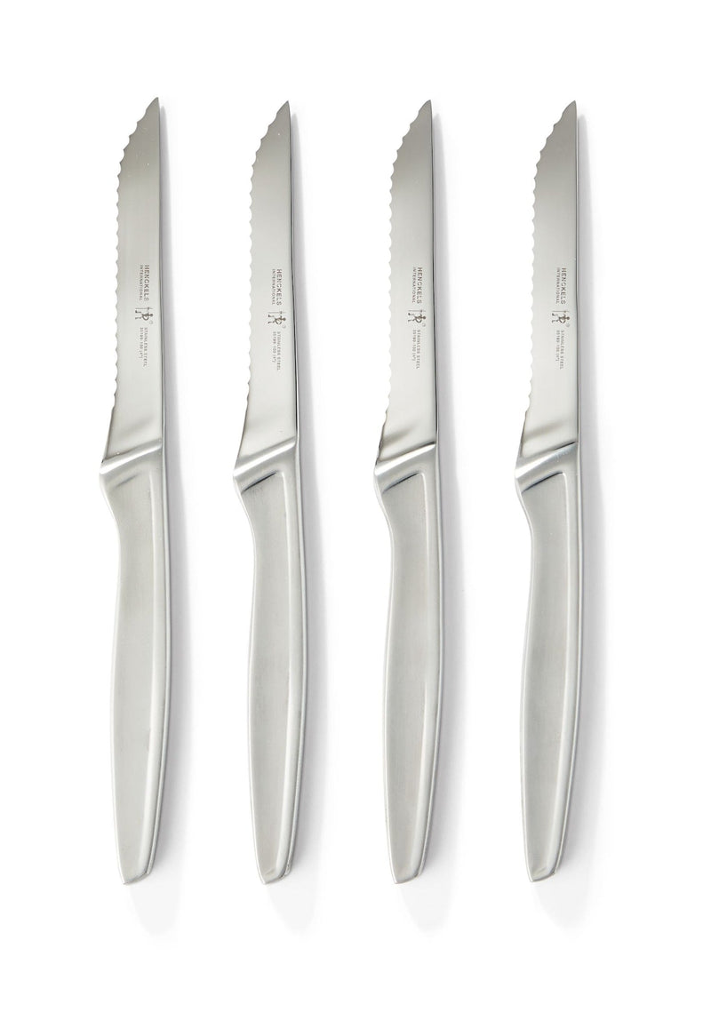 HENCKELS Stainless Steel Steak Knife Set, Dishwasher Safe, 4-pc G2