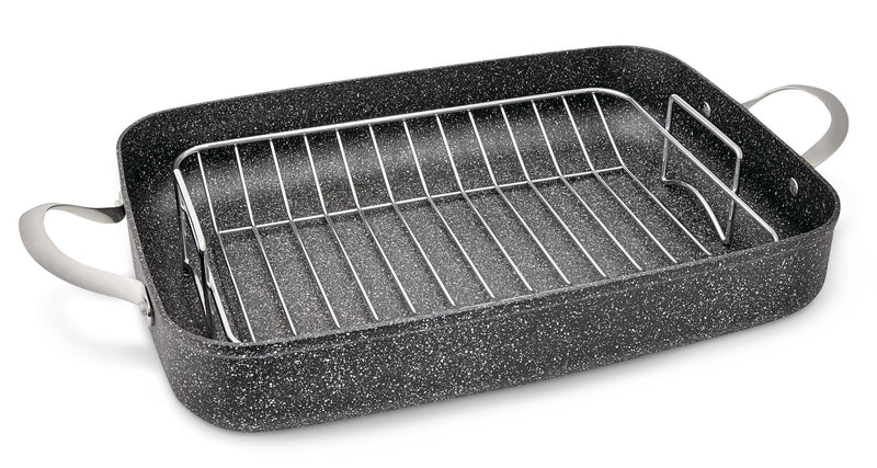 Heritage The Rock Non-Stick Cookware Set with Matching Roaster, 10-pc D5
