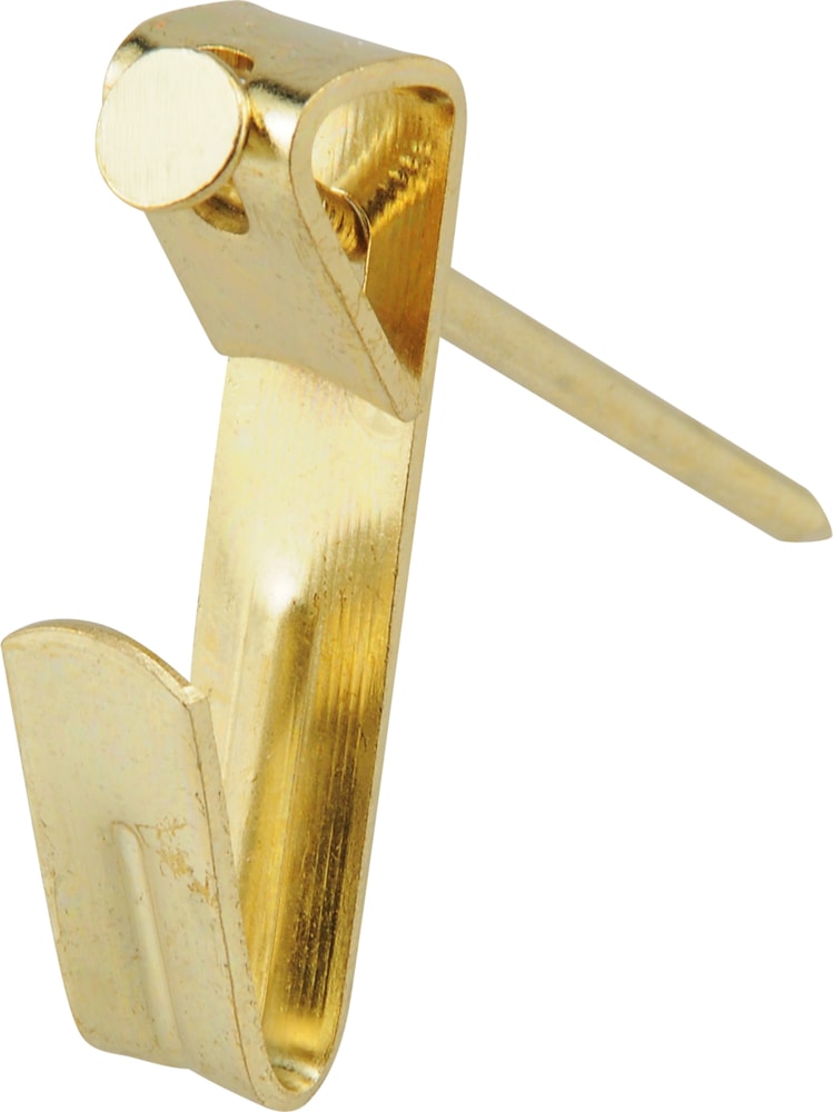 Hillman Conventional Picture Hanger, For DrywAll and Paster WAll, 100-lb Capacity, Brass Plated V7