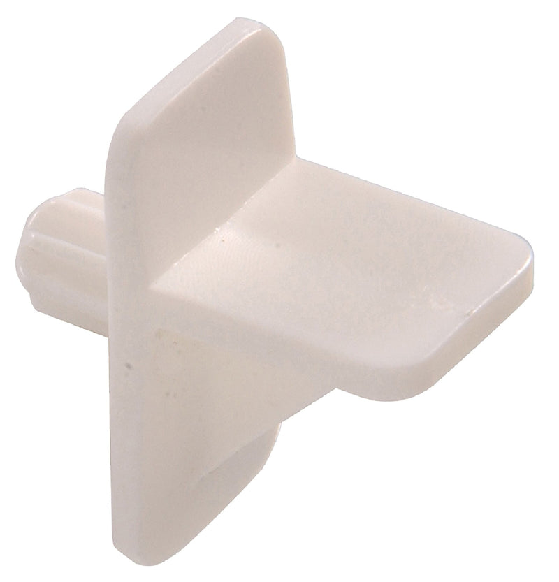 Hillman Plastic Square Shelf Pin, Easy to InstAll, 1/4-in, White M0