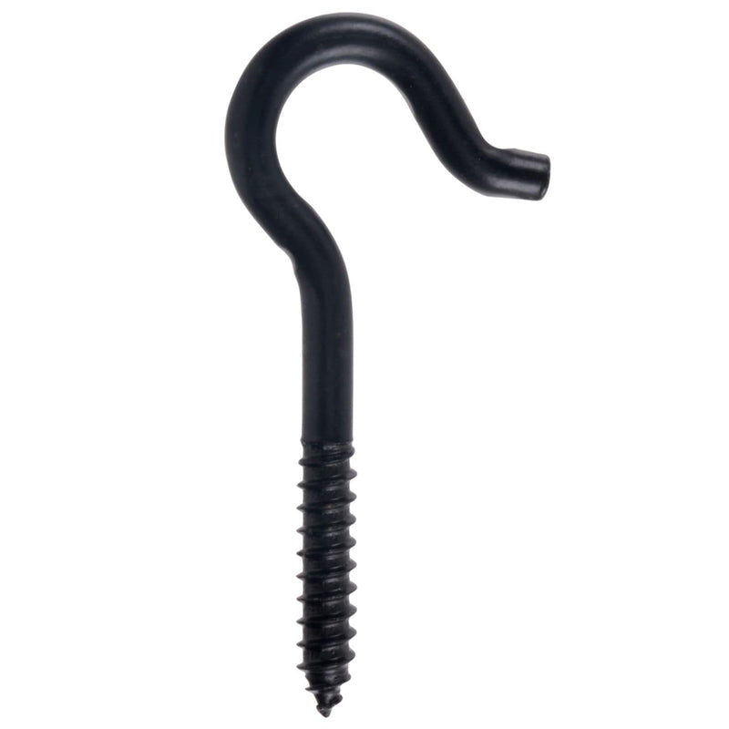 Hillman Screw Hook, 3/8 x 4-7/8-in, Black N3