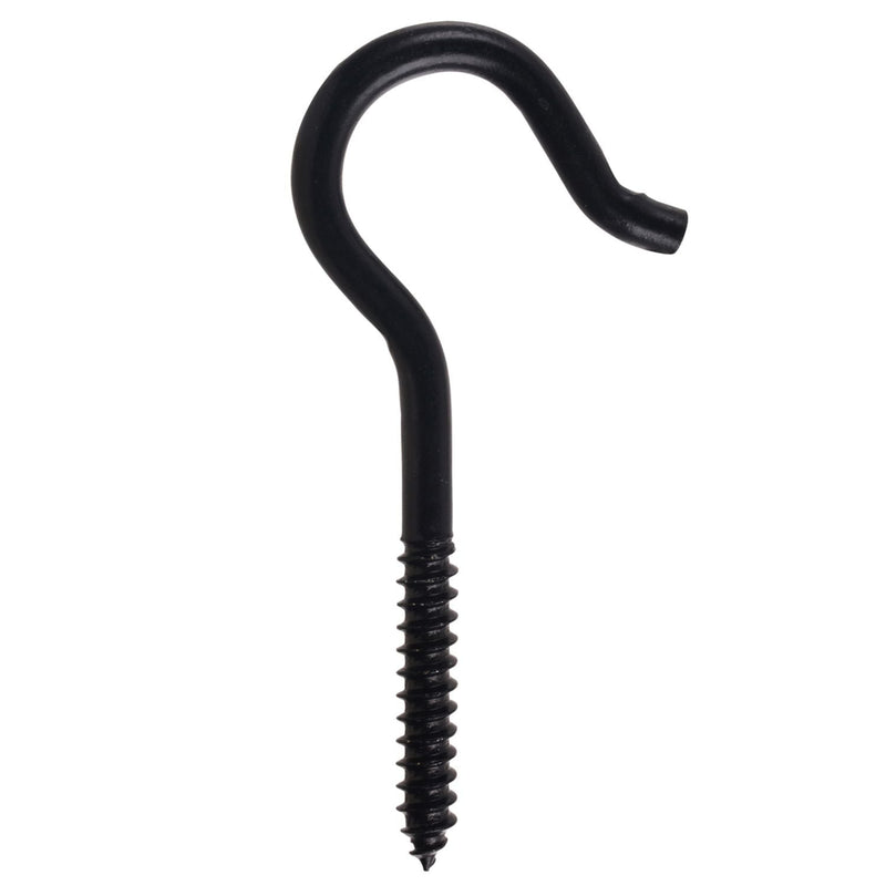 Hillman Screw Hook, 4-1/8-in, Black V8