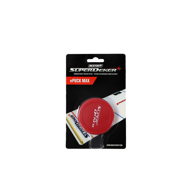 HockeyShot SuperDeker ePuck Max for Weighted Training, Red, 7.5-oz U7
