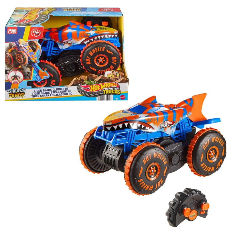 Hot Wheels Monster Tricls R/C Tiger Shark Climber for Ages 5+ R1