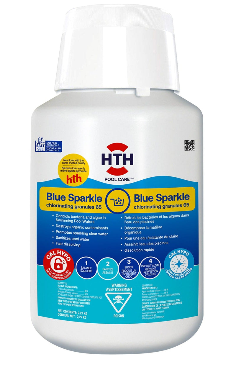 HTH Blue Sparkle 65%, Granular Pool Chlorine, 2.27-kg M1